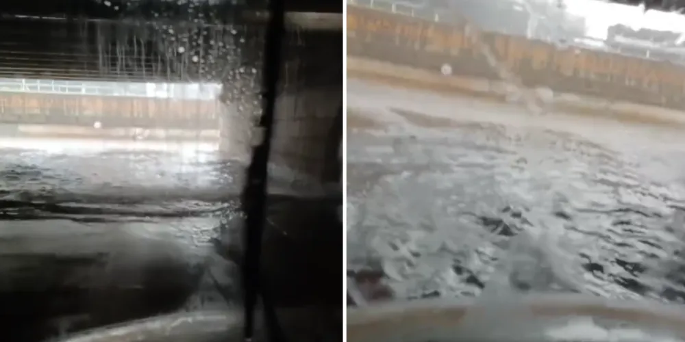 Em alguns momentos, o local apresenta condições críticas de passagem