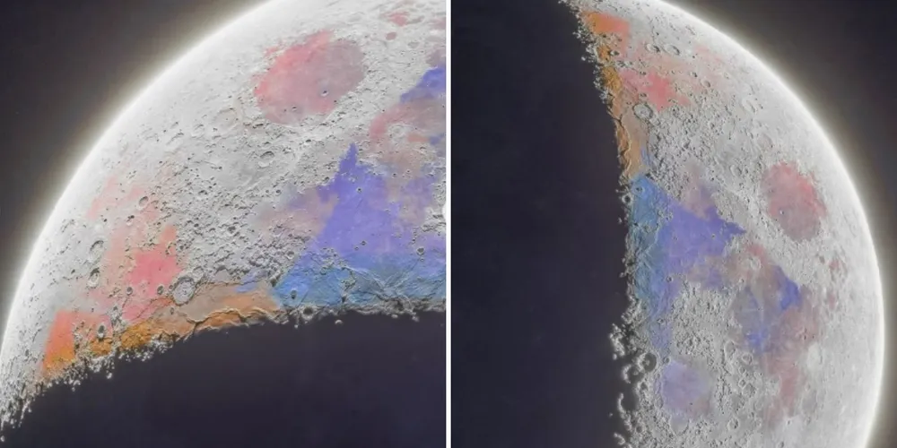 Os tons avermelhados e rosados são resultado da presença de minerais ricos em ferro