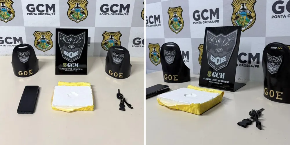 A droga foi apreendida