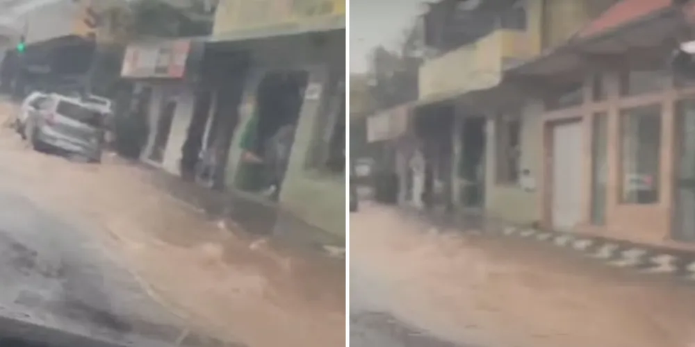 A situação alertou os moradores para possíveis pontos de alagamento