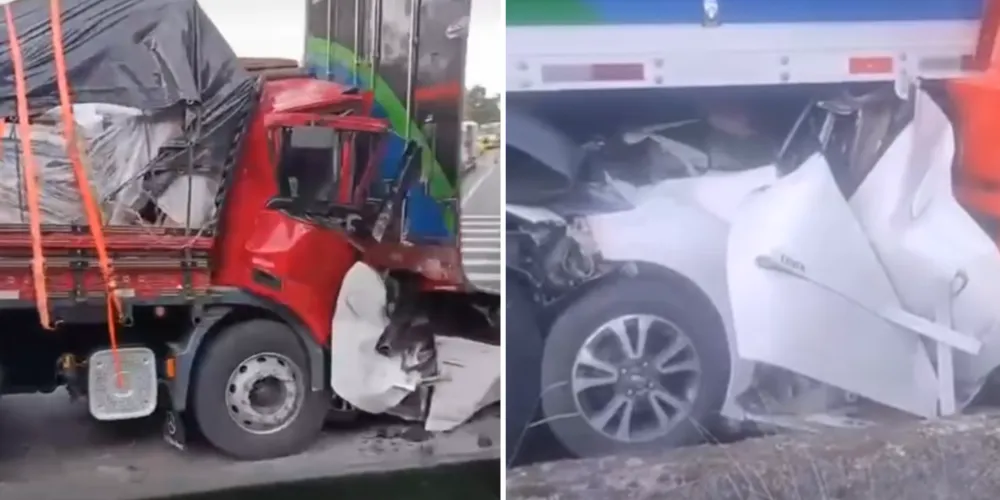 Equipes do Serviço Integrado de Atendimento ao Trauma em Emergência (Siate) e de socorro estão no local prestando atendimento