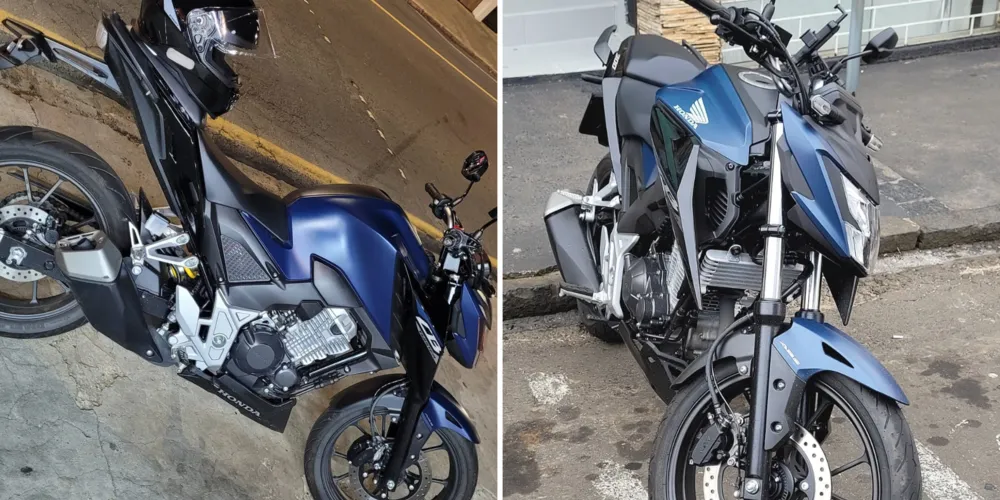 O veículo estava estacionado em frente aos Correios quando foi levado