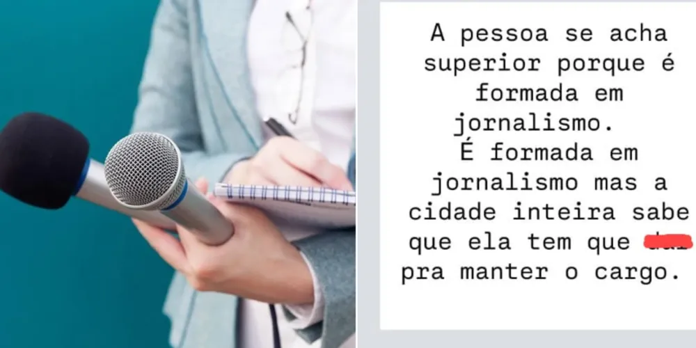 Patrícia sugere que a jornalista estaria supostamente se valendo de artifícios para manter o cargo na Prefeitura