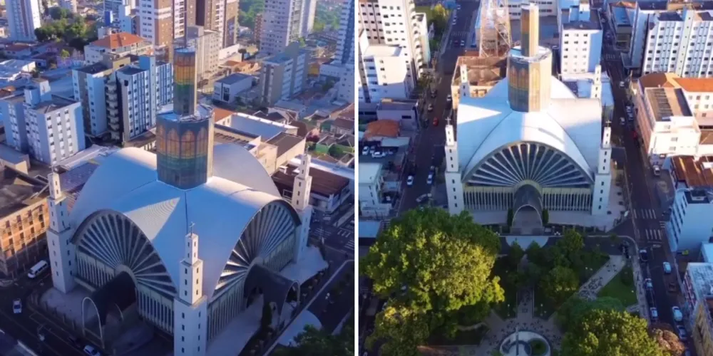 A Catedral Sant’Ana é um dos cartões-postais de Ponta Grossa