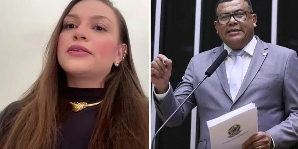 Lívia Borges e o deputado federal Luciano Alves (PSD-PR)