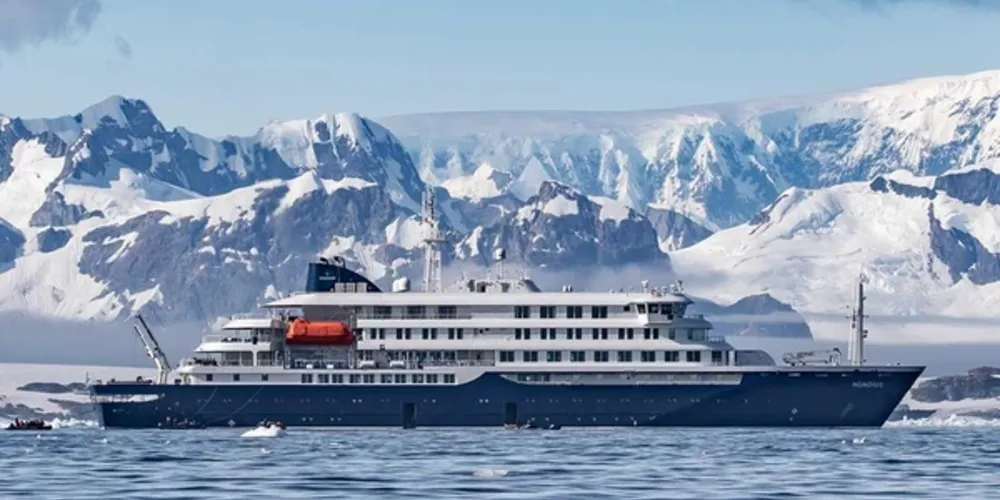 Embarcação MV Hondius tem capacidade para cerca de 170 passageiros