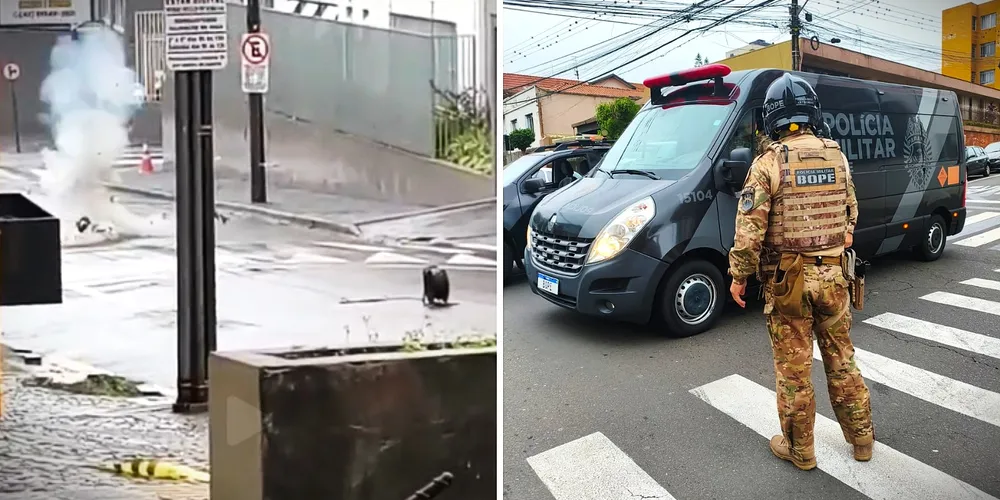 Agentes do BOPE efetuaram a explosão do artefato