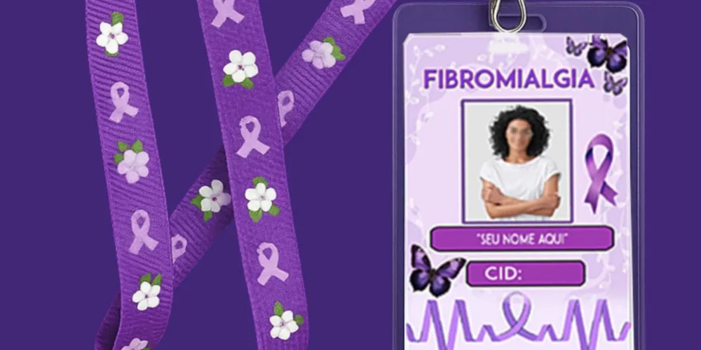 O modelo de cordão sugerido para pessoas portadoras de fibromialgia utilizarem em Ponta Grossa