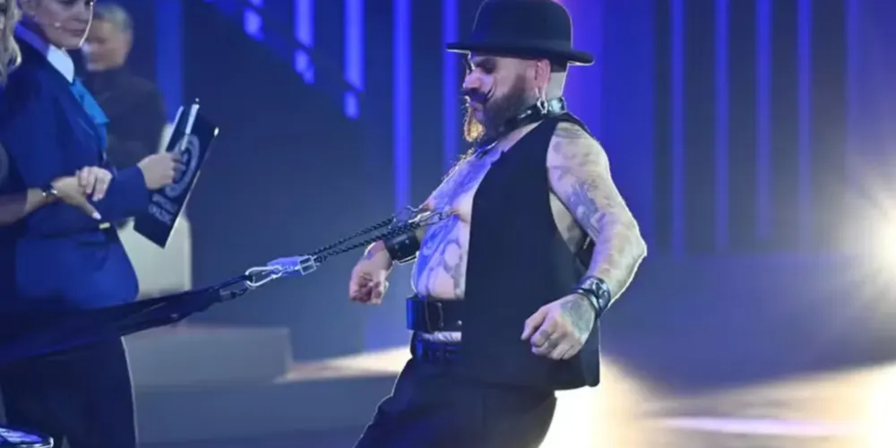 Barão durante apresentação