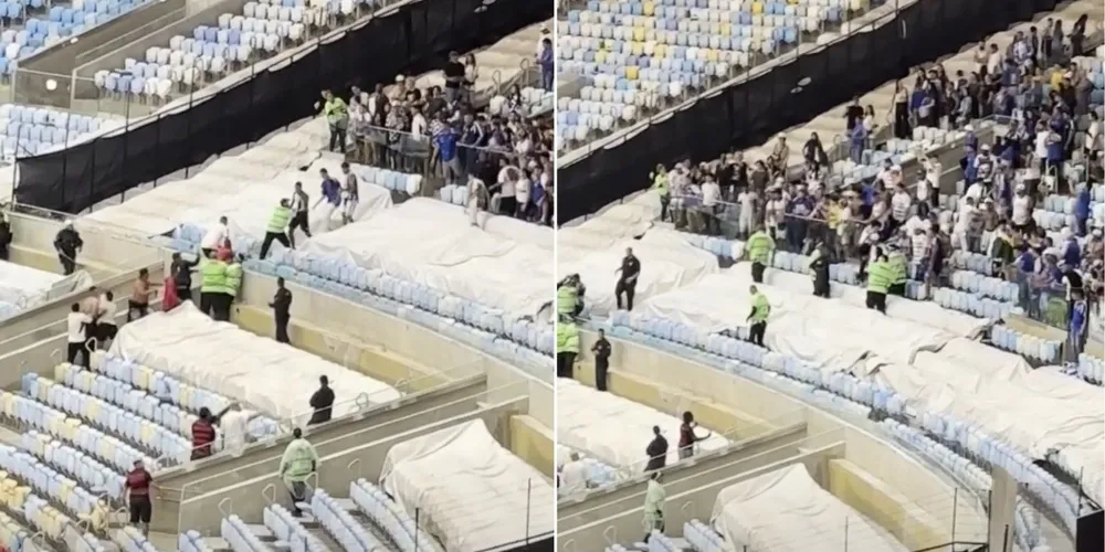 Torcidas se envolveram em confusão no fim da partida