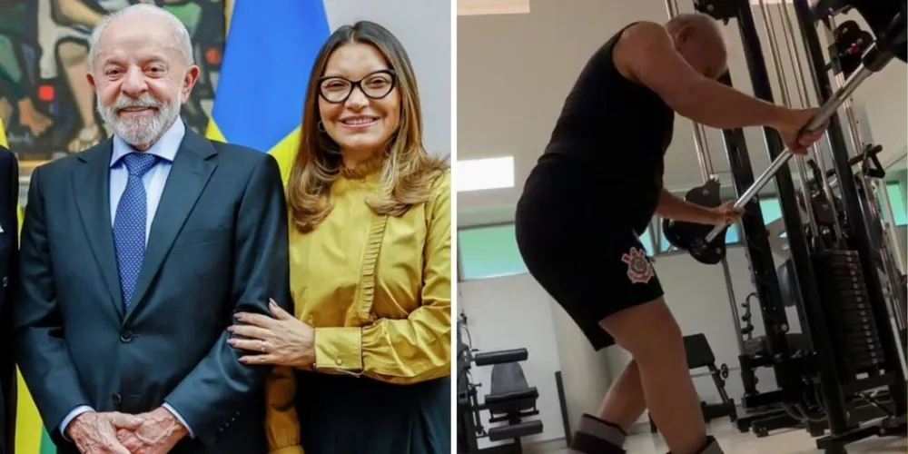 As imagens foram divulgadas pela primeira-dama, Janja