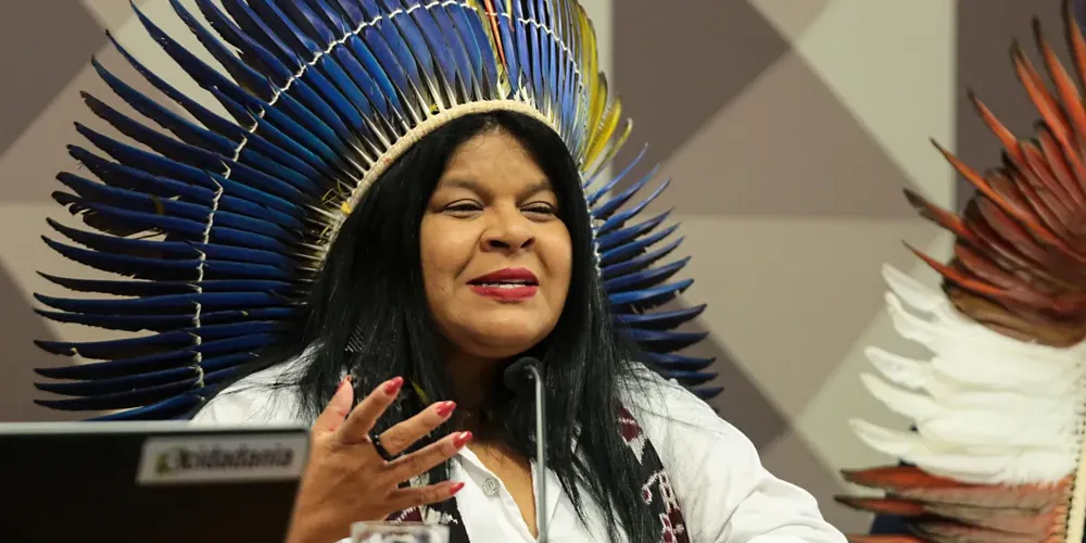 A ministra Sonia Guajajara