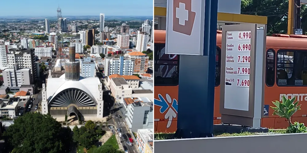 Em Ponta Grossa o preço da gasolina chega a quase R$ 7,00 nesta quinta-feira (19)