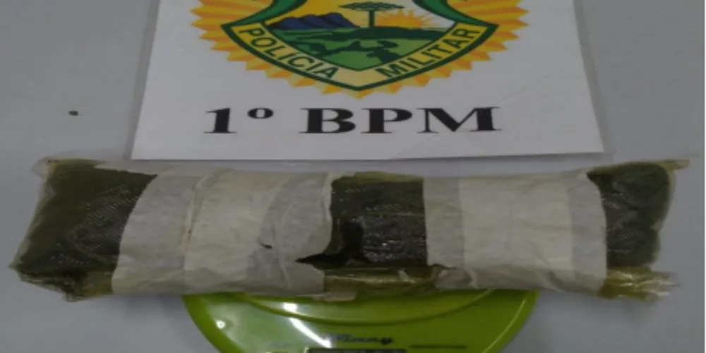 A droga foi apreendida