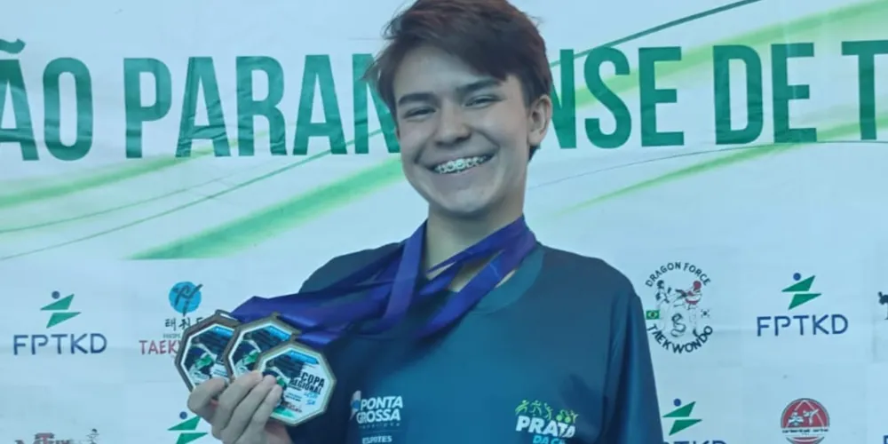 Haylan Arthur Moreira Cavali, atleta ponta-grossense de Taekwondo