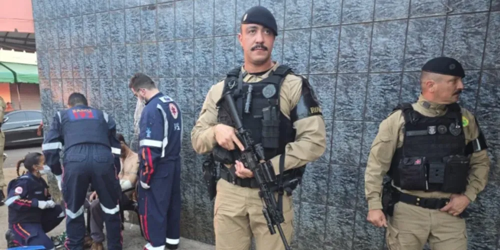 Vítima recebeu atendimento médico