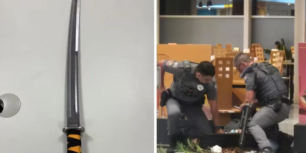 Após ser contido, o homem foi encaminhado para atendimento médico