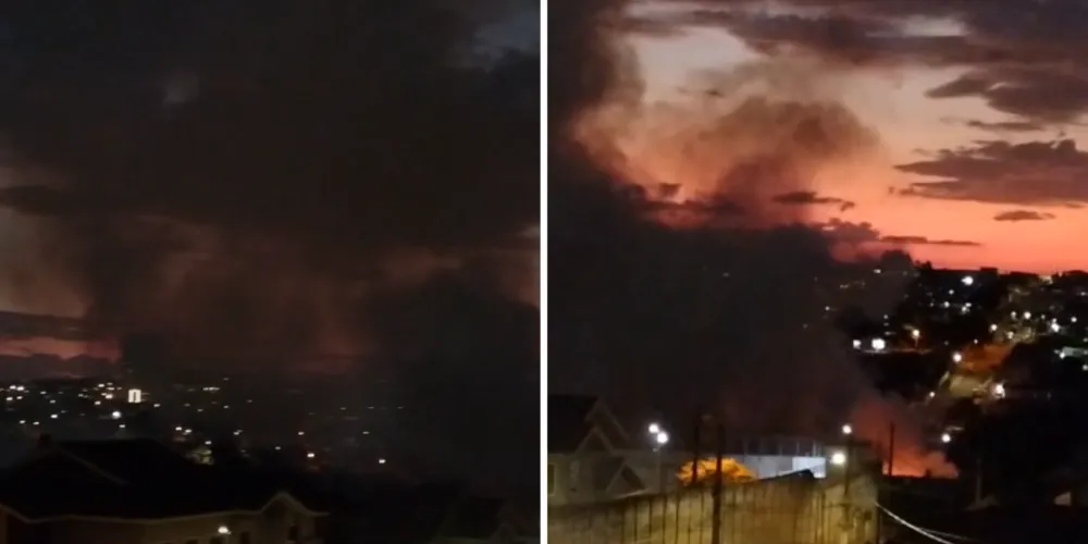 Incêndio iniciou por volta das 17h