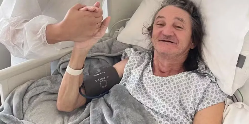 O humorista Marquito está internado há quase dois meses