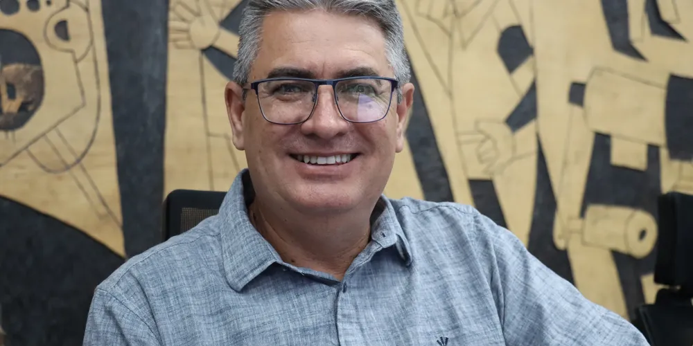O presidente da Câmara Municipal de Ponta Grossa e pré-candidato a deputado estadual, Julio Küller (União Brasil)