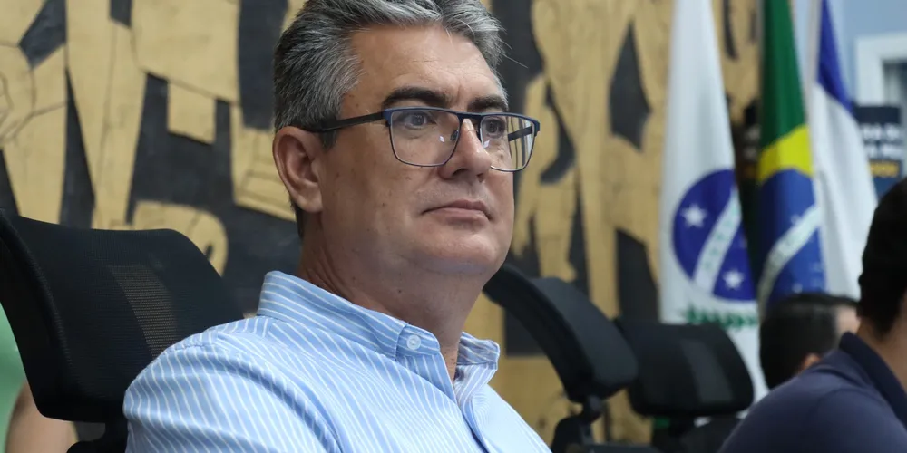 O presidente da Casa de Leis de Ponta Grossa, vereador Julio Küller (União Brasil)