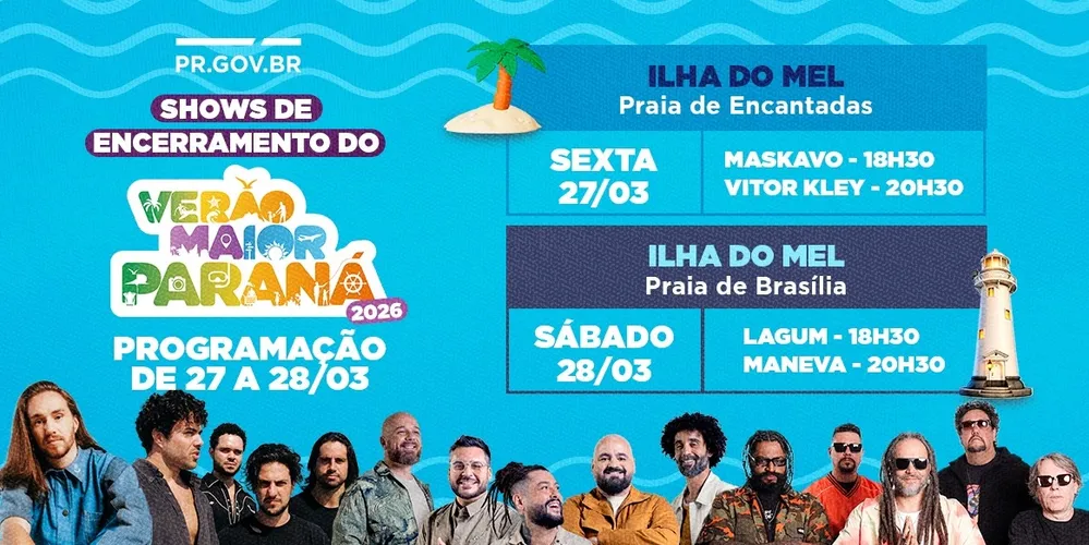 Vitor Kley, Maskavo, Lagum e Maneva são as atrações de encerramento da programação 2026