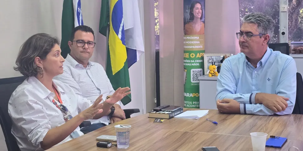 Julio Küller (União Brasil) reunido com representantes do Conselho Municipal de Desenvolvimento Econômico e Social de Ponta Grossa (Cdepg)