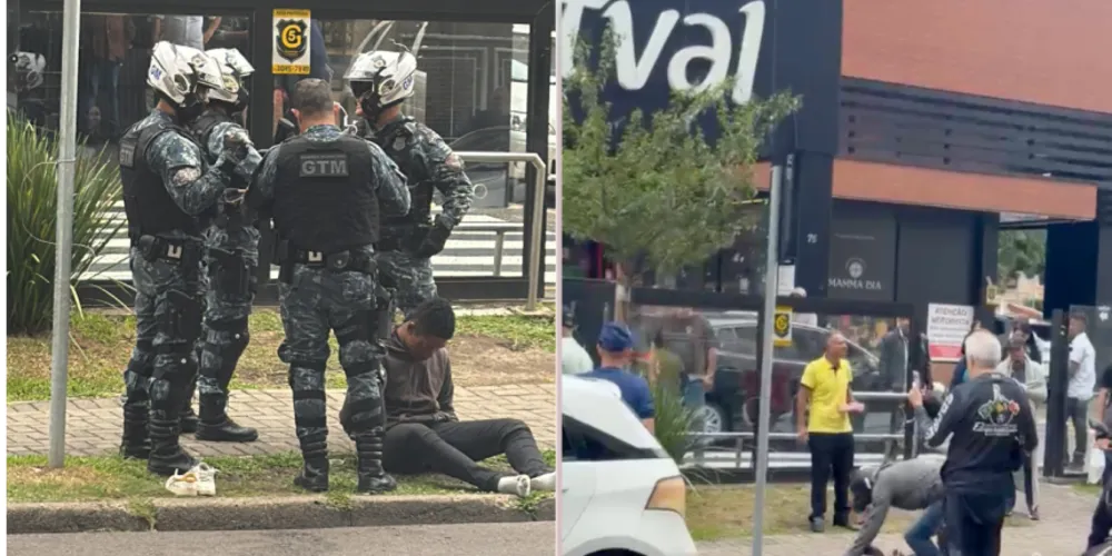 Na sequência, equipes da Guarda Municipal chegaram ao local, assumiram a ocorrência e encaminharam o homem para os procedimentos cabíveis