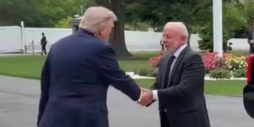 Donald Trump e Luiz Inácio Lula da Silva (PT) estão reunidos nesta quinta-feira (07)