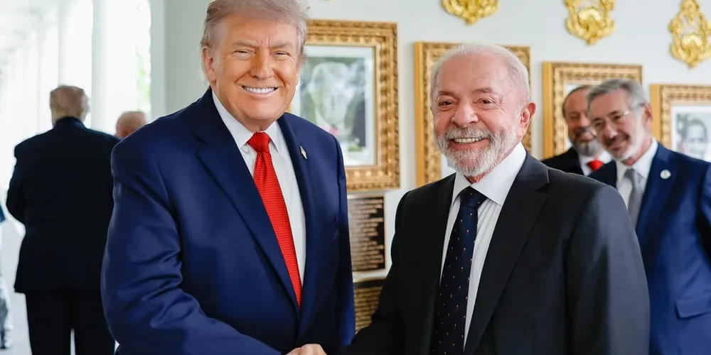 Lula disse estar “muito satisfeito” com a reunião com Trump