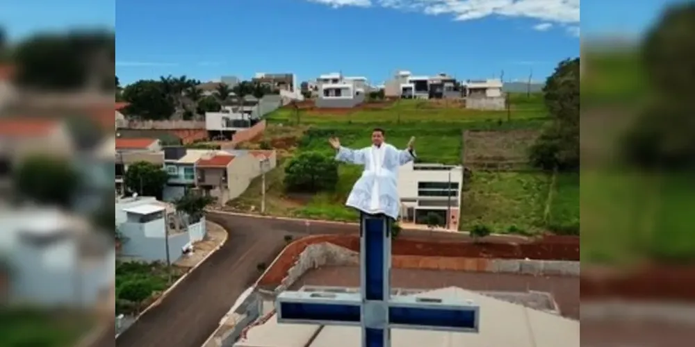 O padre, que atua na Paróquia Nossa Senhora Aparecida e é responsável pela capela de Santo Expedito