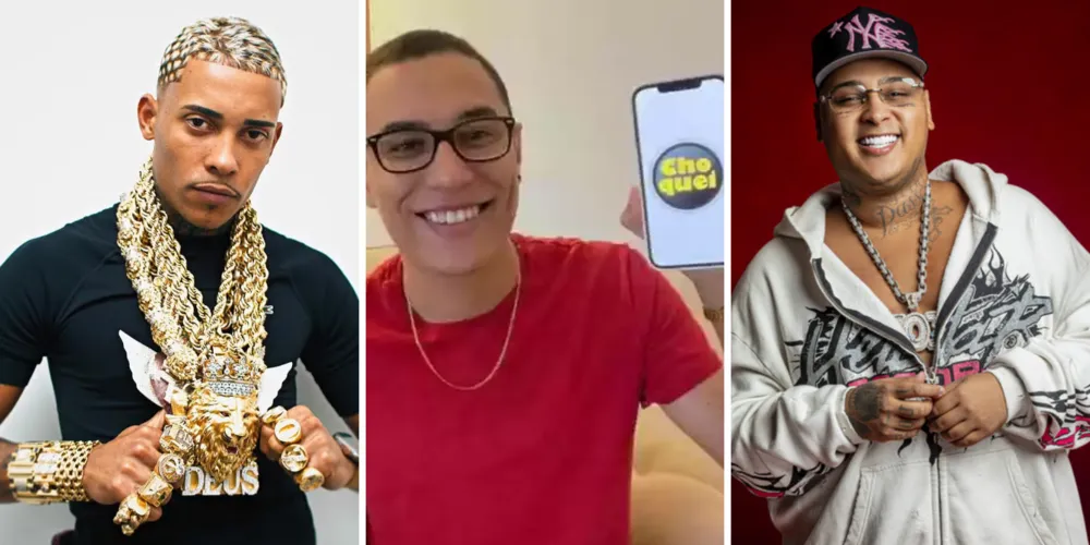 Mc Poze do Rodo, influenciador Raphael Sousa Oliveira, criador da página Choquei e MC Ryan