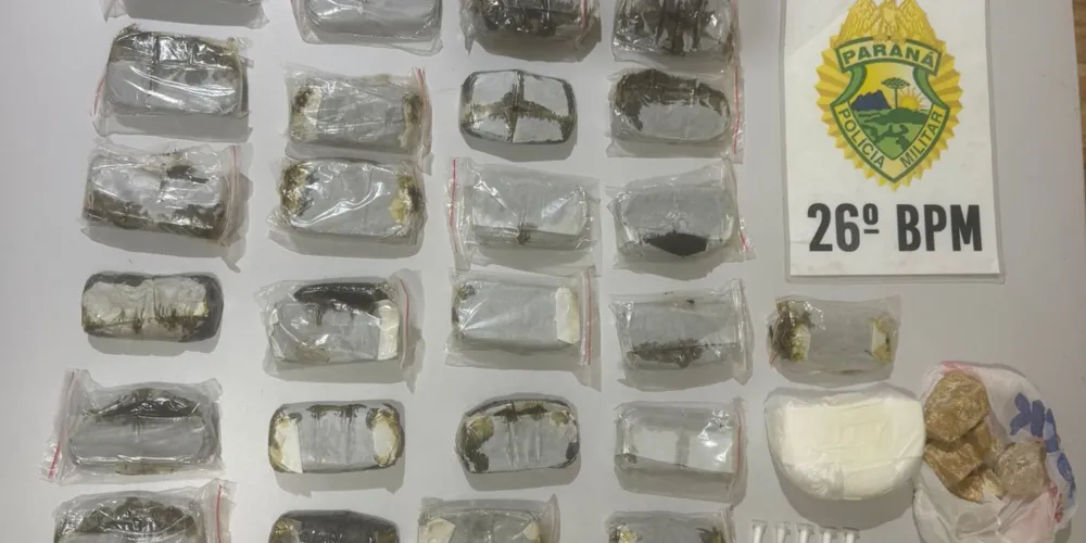 Todo o material encaminhado, juntamente com os envolvidos, à Delegacia de Polícia Civil para os procedimentos cabíveis