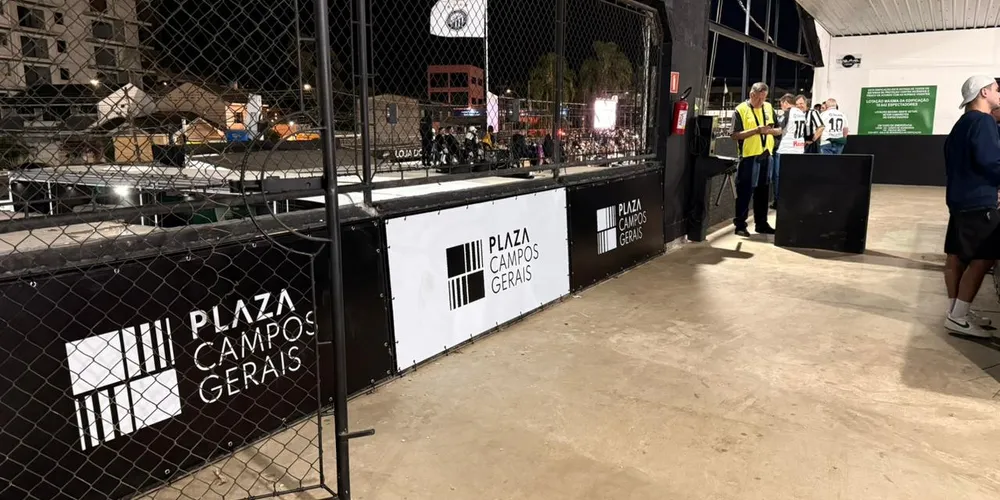 Todo o setor foi revitalizado e plotado com a identidade visual do Shopping Plaza Campos Gerais