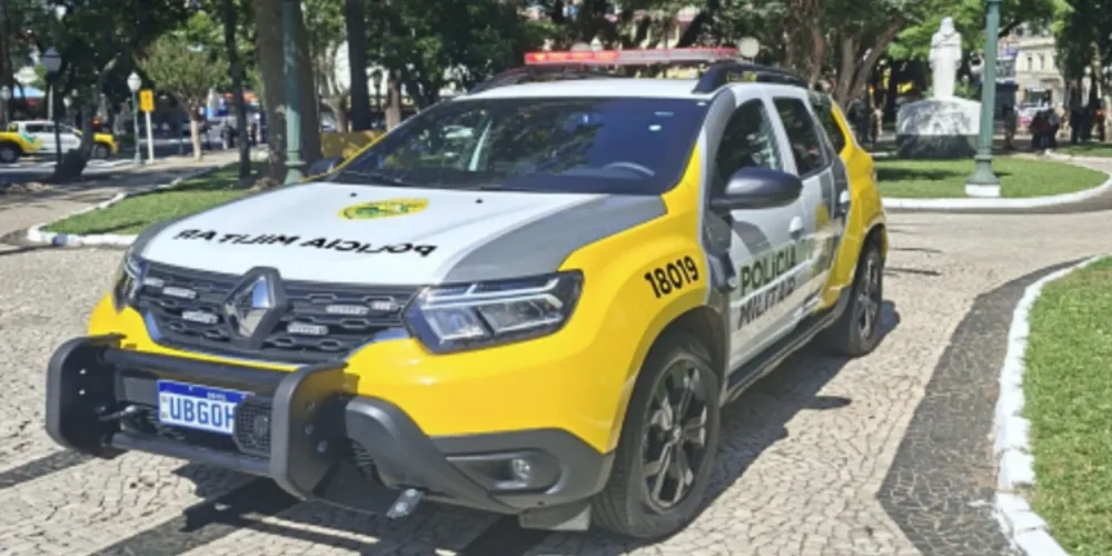 A equipe policial encaminhou o suspeito à Penitenciária Estadual de Ponta Grossa