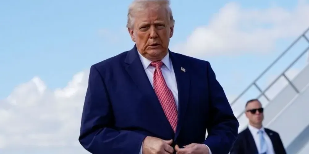 Presidente dos EUA, Donald Trump, em Miami