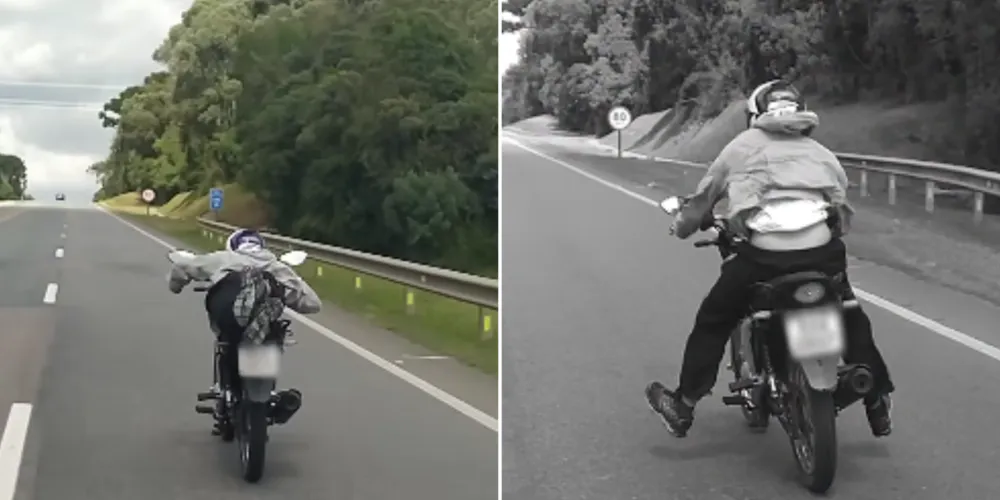 Motocicleta foi apreendida