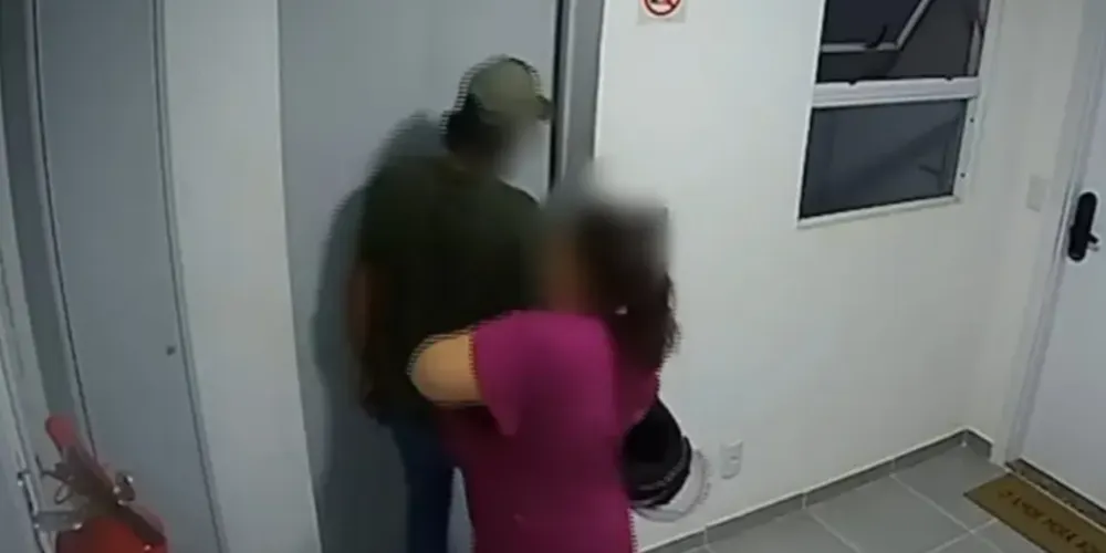 Câmeras de segurança registraram parte da discussão