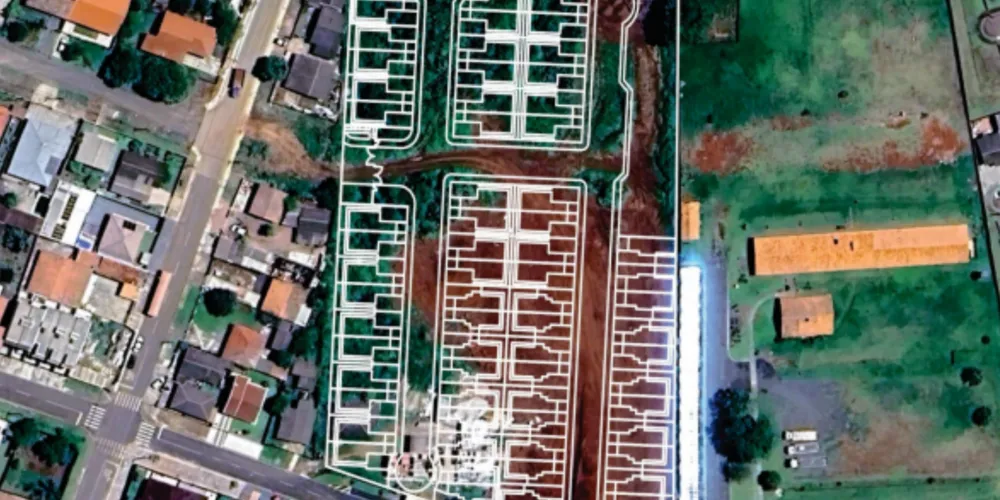 O condomínio residencial Treviso V será instalado na Vila Cipa, localizada no bairro Oficinas, em Ponta Grossa