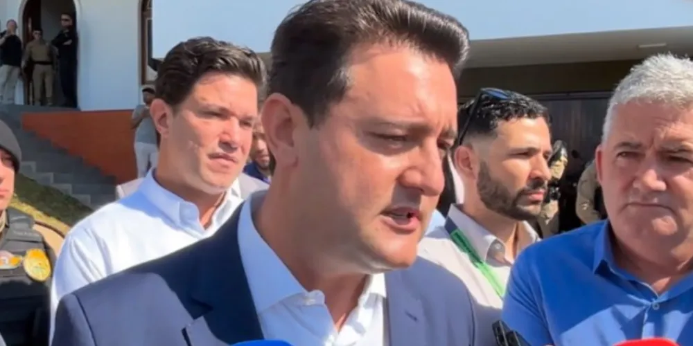 O governador do Paraná, Ratinho Jr (PSD)