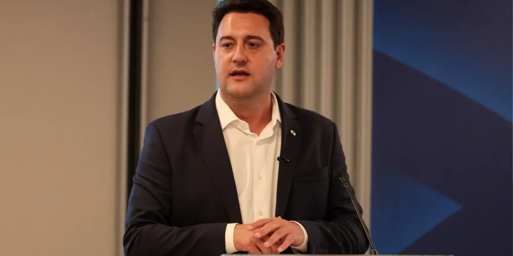 O governador do Paraná, Ratinho Junior (PSD)