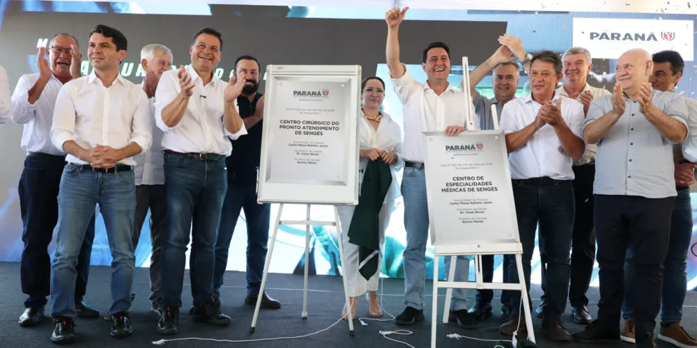 O governador Carlos Massa Ratinho Junior (PSD) inaugurou nesta quinta-feira (7) o Centro de Especialidades Médicas (CEM) e o novo centro cirúrgico de Sengés, nos Campos Gerais