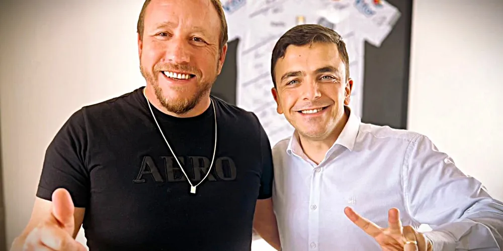 Prefeito Laercio e o deputado federal Aliel Machado