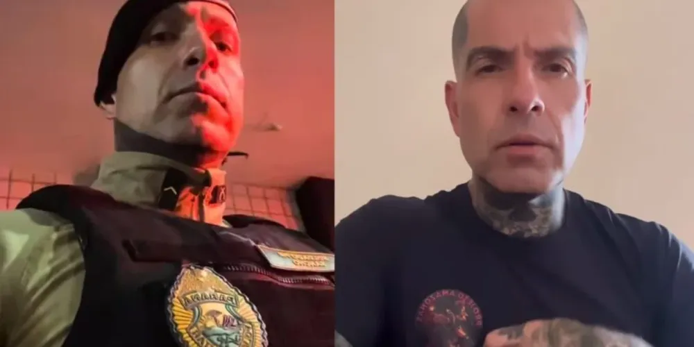 PM influencer conhecido como “Sancho Loko” foi preso em operação do Gaeco em Curitiba; caso envolve investigação por tortura e outros crimes