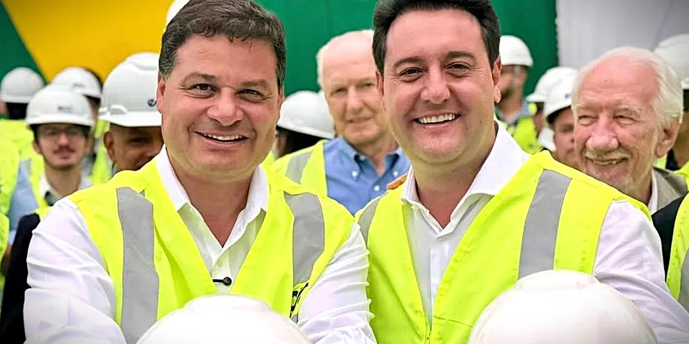 Sandro Alex e o governador do Paraná, Ratinho Junior