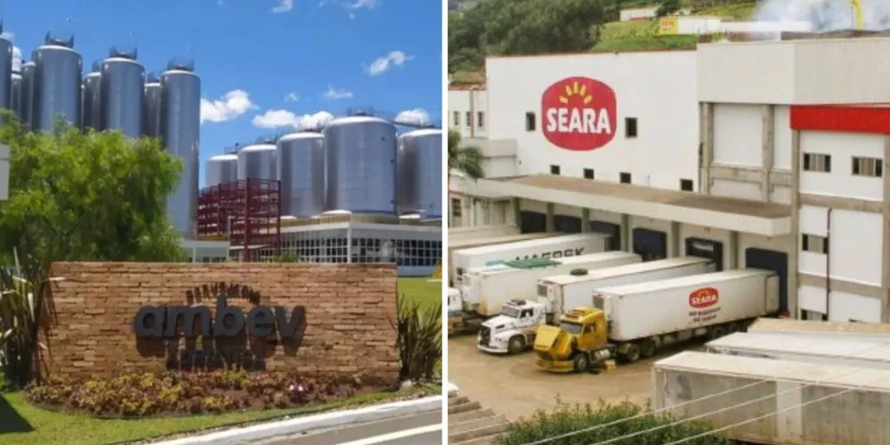 Fábricas da Ambev e Seara