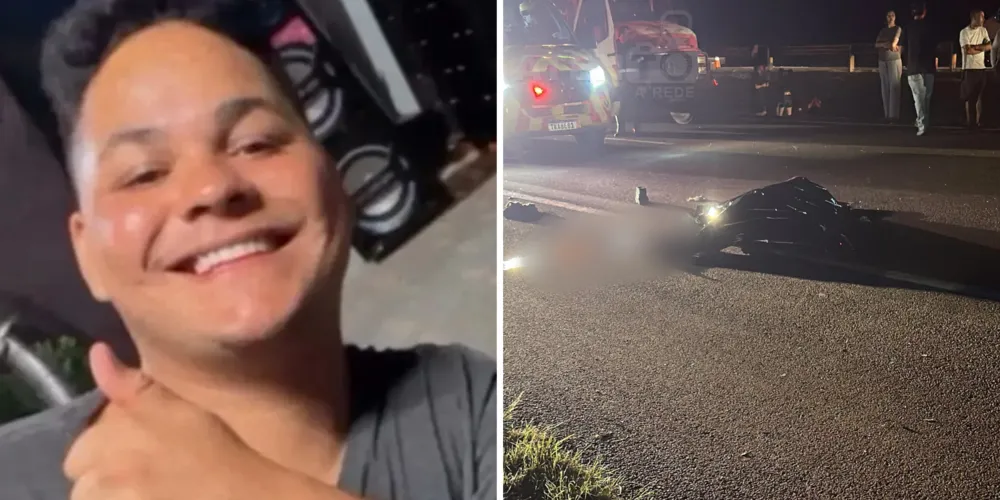 Natan Pereira da Silva, de 24 anos, veio a óbito no local do acidente