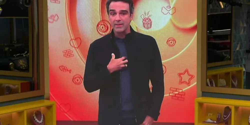 Em um momento fora do padrão do programa, ele falou sobre luto