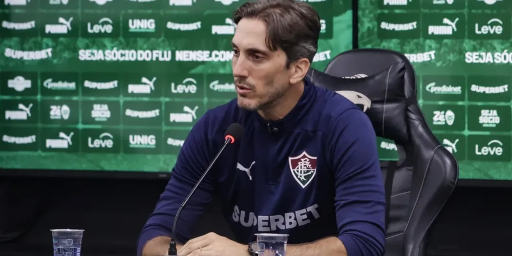 O técnico do Fluminense, Luís Zubeldía