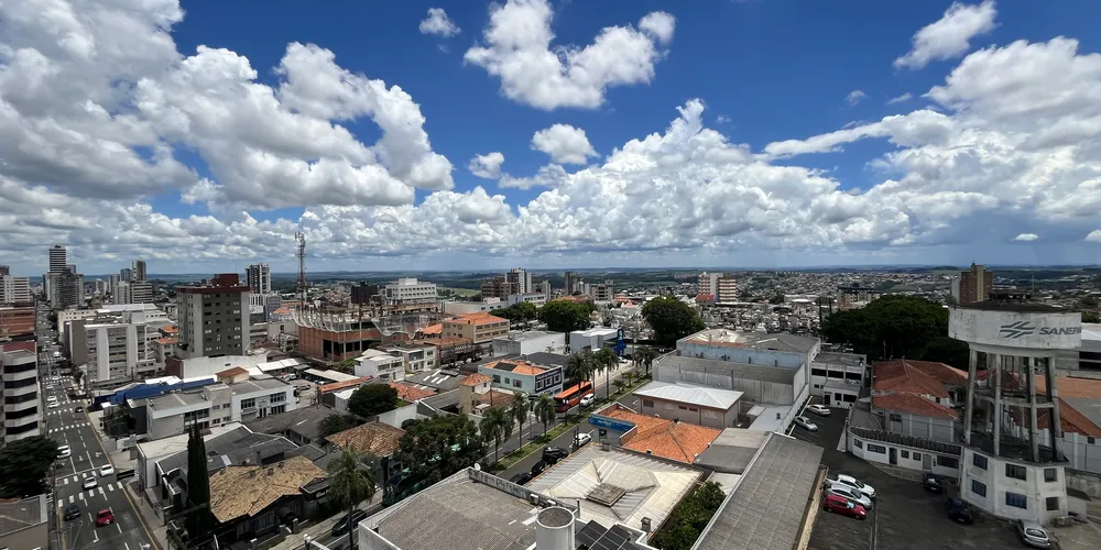 O dia será marcado pelo predomínio de sol e tempo seco em Ponta Grossa